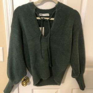 Zara Tie Neck Sweater